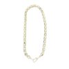 20″ Silver Rolo chain with diamond clasp