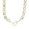 20″ Silver Rolo chain with diamond clasp